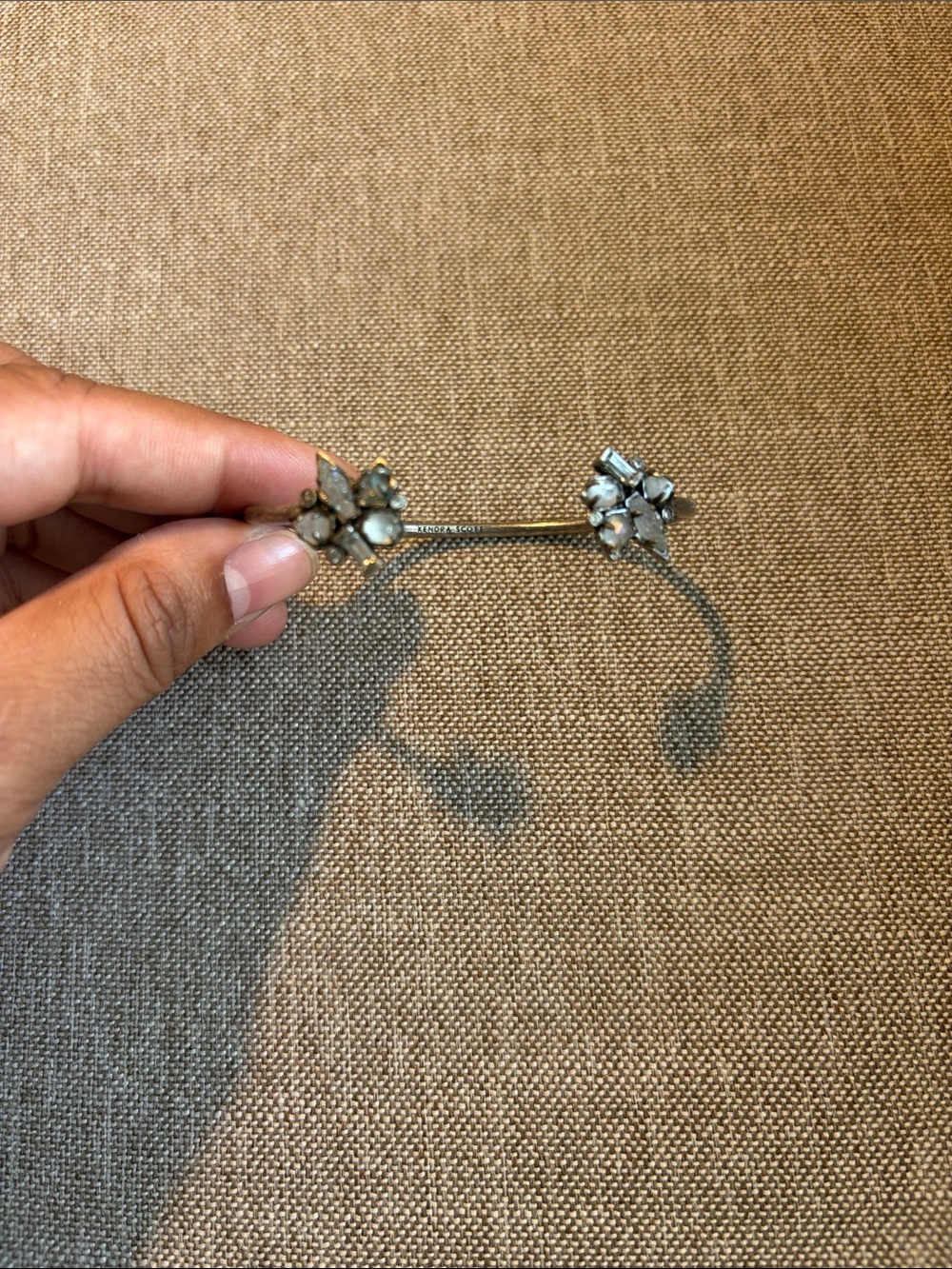 Kendra Scott White Crystal Floral bracelet